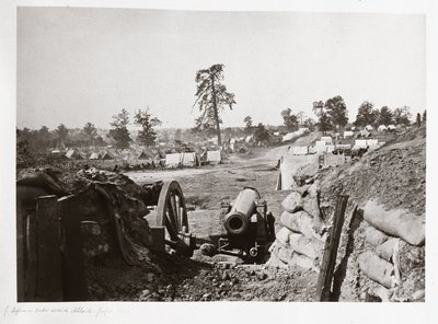 Konfødererte festningsverk foran Atlanta, Georgia, USA av Ferdinand Georg Waldmuller