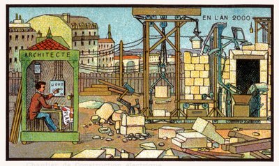 Byggeplass, ca. 1910 av . .