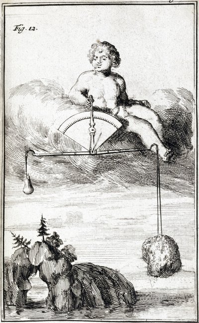 Cupid som måler fuktighet av Ferdinand Georg Waldmuller
