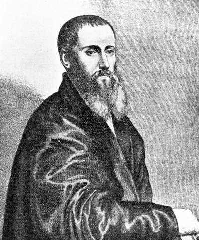 Daniel Barbaro, italiensk perspektivist av Ferdinand Georg Waldmuller