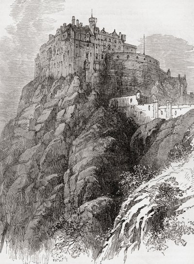 Edinburgh Castle, Castle Rock, Edinburgh, Skottland. av . .