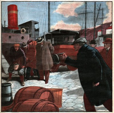 Bortføring av Georges Agabekov. Kidnapping av Georges Agabekov. av Ferdinand Georg Waldmuller