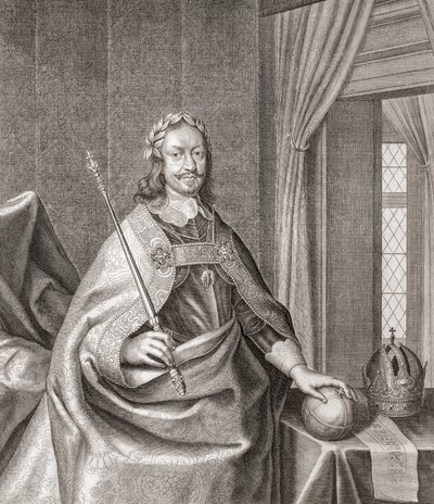 Ferdinand III, den hellige romerske keiser. Portrett. av . .