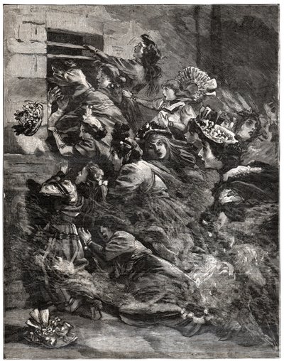 Brann på Bazar de la Charite av . .