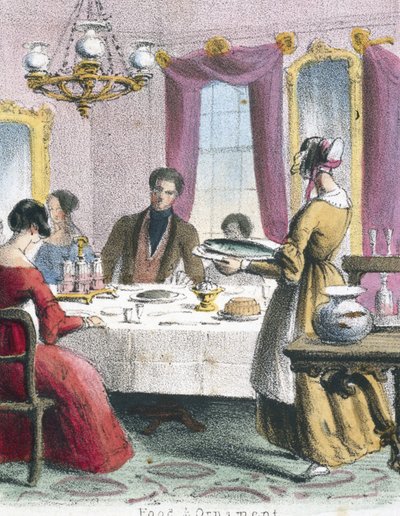 Mat og pynt', ca 1845 av Frederick (attr. to) Barnard
