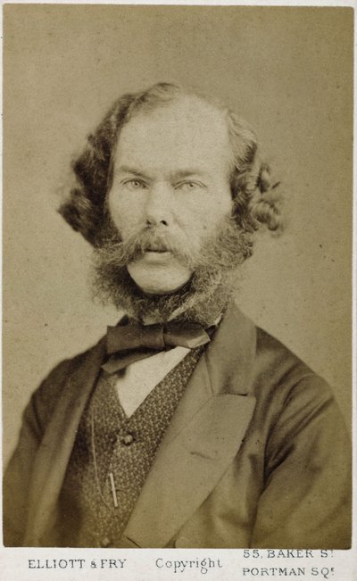 George Henry Lewes , engelsk forfatter og filosof, ca 1865-1878 av Ferdinand Georg Waldmuller