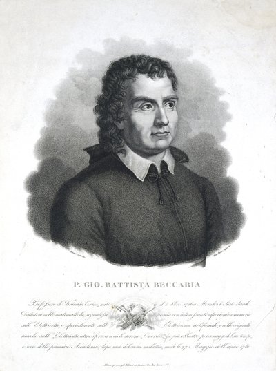 Giambatista Beccaria , italiensk prest og vitenskapsmann av Frederick (attr. to) Barnard