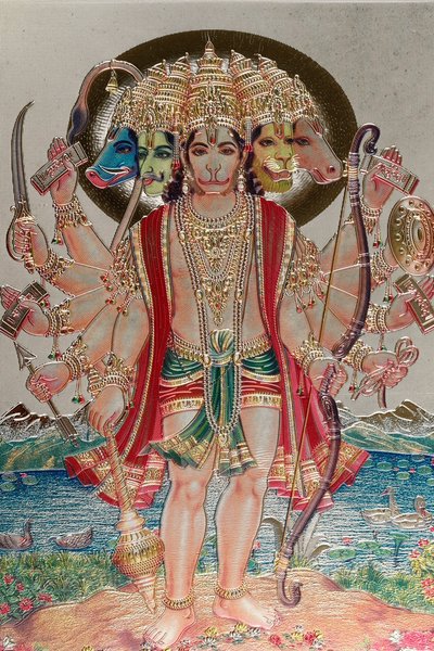 Hanuman, apekuden i hinduistisk mytologi. av . .