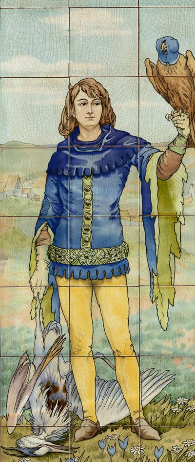 Innvendig visning, flispanel, maler Furcy Ernest Tondeur, eksekutør Boch Frères La Louvière av . .
