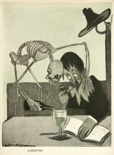 L'Absinthe av Frederick (attr. to) Barnard