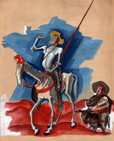 Leon Blum Don Quijote fra den franske republikken, ca 1936 av . .