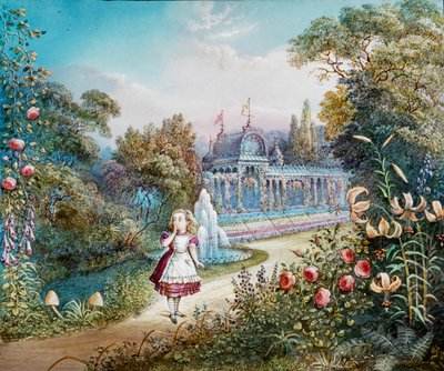 Alice's Adventures in Wonderland - Alice i Eventyrland, magisk lykt av Frederick (attr. to) Barnard