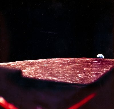 Manned Space Flight, USA, Apollo, General Earthrise over the Moon av Frederick (attr. to) Barnard