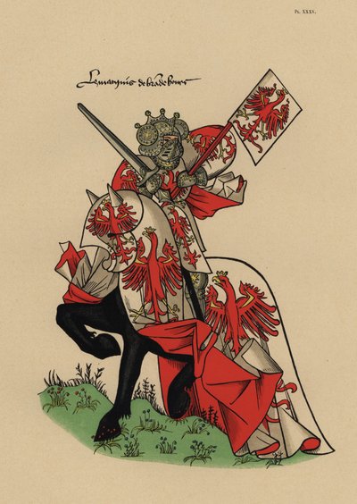 Marquis of Brandenburg, Marquis de Brandenburg, med standard av John Pardon