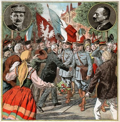 Maxime Weygand og Pologne. Maxime Weygand i Polen. av Ferdinand Georg Waldmuller