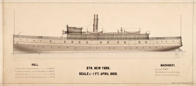 New York (Dampskip: 1889) planer av . .