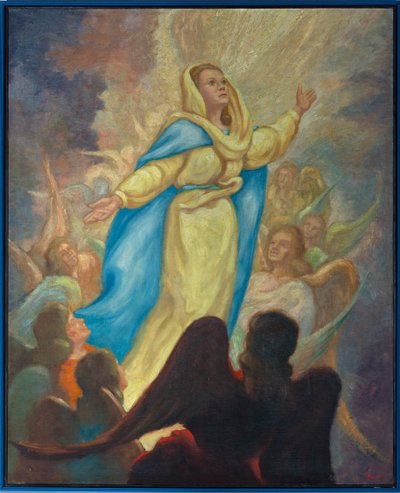 Sognekirke (Sognekirken Sint Maria Bernarda (Knokke). Interiør. av . .