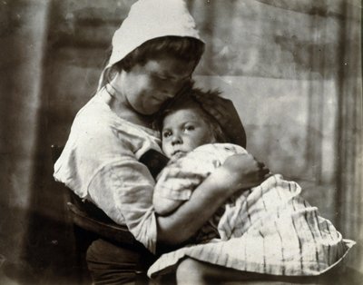 Portrett av en mor og hennes datter, ca 1900-1905 av Frederick (attr. to) Barnard