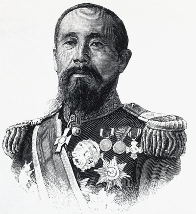 Portrett av Ito Hirobumi (1841-1909), japansk politiker av William Walcutt