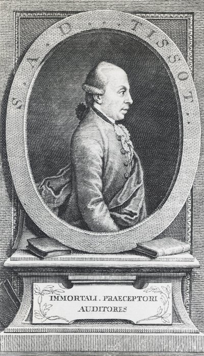 Portrett av Simon-Andre Tissot av William Walcutt