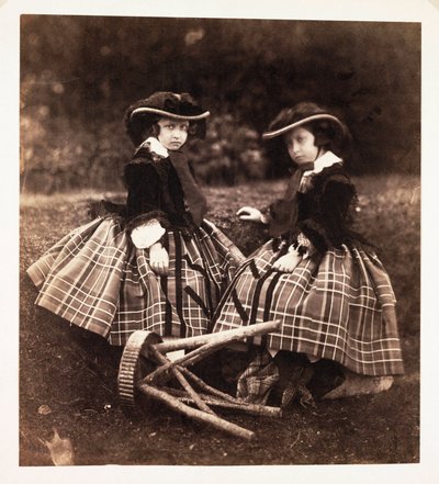 Prinsesse Helena og prinsesse Louise av Frederick (attr. to) Barnard