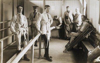 Protetikk Soldater iført kunstige ben, c 1915-1918 av Ferdinand Georg Waldmuller