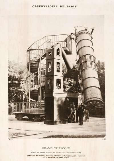 Reflekteleskop, Paris Observatory av Frederick (attr. to) Barnard