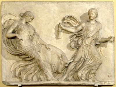 Relieff fra Nike-tempelet fra Akropolis, Athen, Neo-Attic, gresk, sent 2. århundre f.Kr. (marmor) av Hippolyte Lalaise Devéria