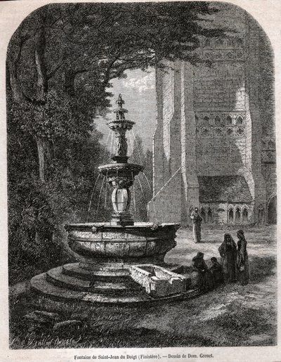 Saint John of the Finger, ca 1850 (gravering) av . .