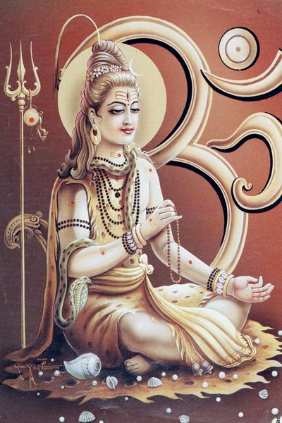Shiva, den hinduistiske guden for transformasjon eller ødeleggelse. av . .