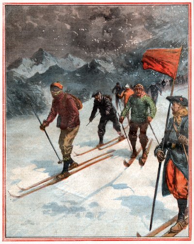 Tur på ski av . .
