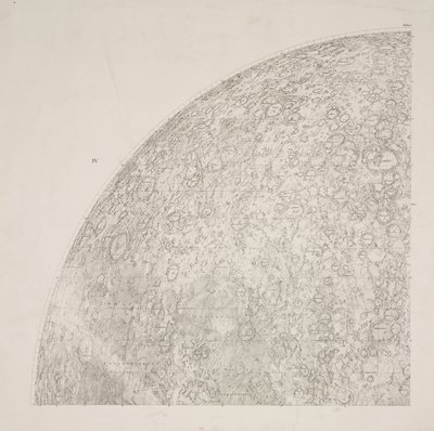 Sørøst-kvadrant av Beer & Madler Moon-kart av John Pardon