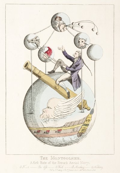"Montgolfier - en førsteklasses av den franske luftflåten" av Frederick (attr. to) Barnard