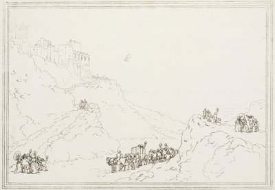 Den første kanalkrysset med ballong, 7. januar 1785 av Frederick (attr. to) Barnard