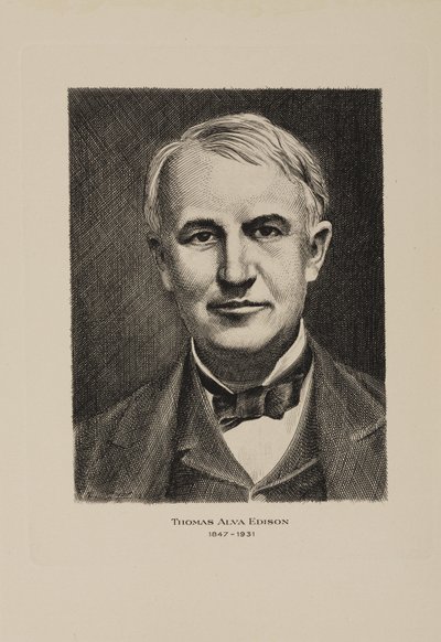 Thomas Alva Edison, amerikansk oppfinner, tidlig på 1900-tallet av Frederick (attr. to) Barnard