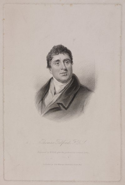 Thomas Telford FRS, skotsk sivilingeniør, ca 1810 av Frederick (attr. to) Barnard