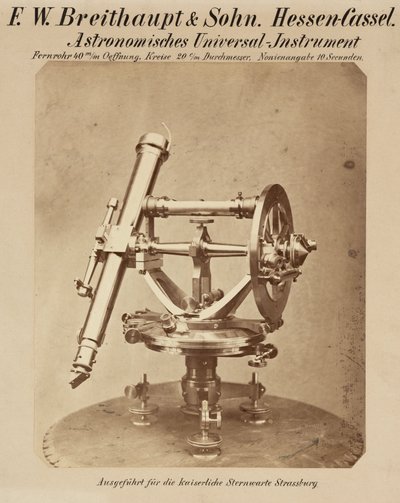 Universell sirkel, Strasbourg-observatoriet av Frederick (attr. to) Barnard