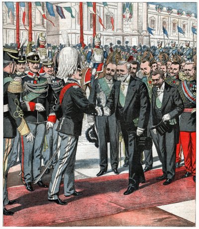 Victor Emmanuel III og Emile Loubet av . .