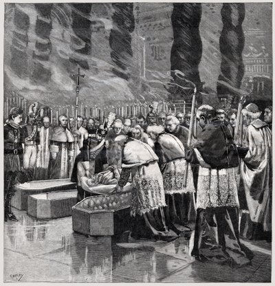 død av pave Leo XIII av . .