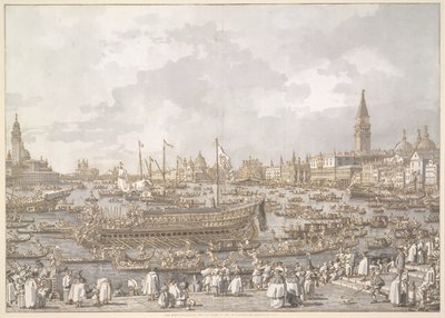 Dogen av Venezia på vei til Lido av Canaletto