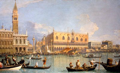 Utsikt over Dogepalasset av Canaletto
