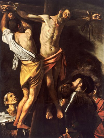 Die Kreuzigung des Heiligen Andreas von Michelangelo Merisi da  Caravaggio