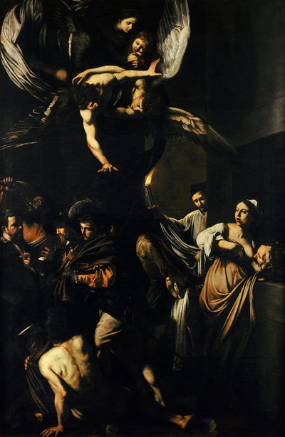 Die sieben Werke der Barmherzigkeit von Michelangelo Merisi da  Caravaggio