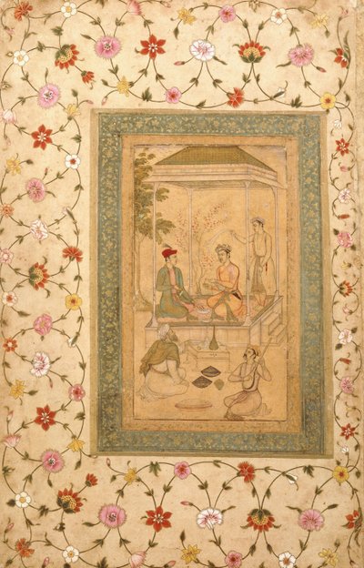 Akbars sønner Sultan Daniyal og Sultan Murad, ca. 1600-1605 av   Manohar