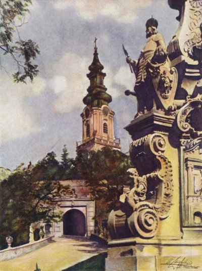 Nitra-katedralen, Tsjekkoslovakia av after A. Langfier