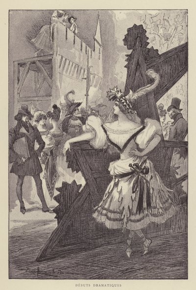 Debuterer Dramatiques av after Albert Robida