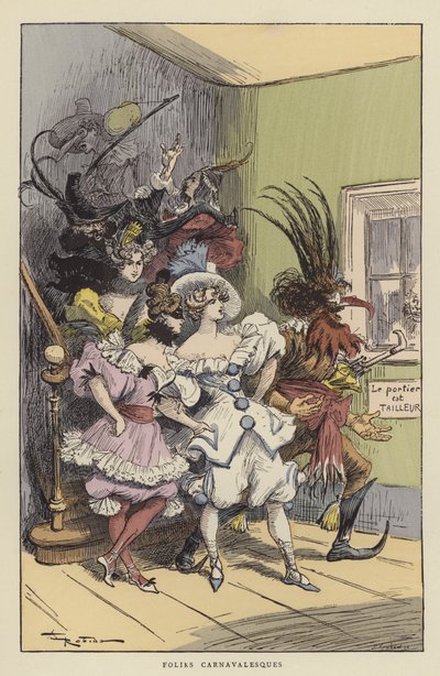 Karnevalsdårskaper av after Albert Robida