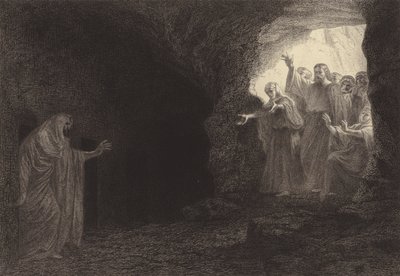 Lasarus, kom frem! av after Albert Robida