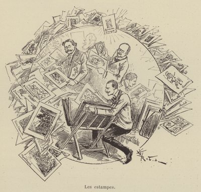 Utskriftene av after Albert Robida