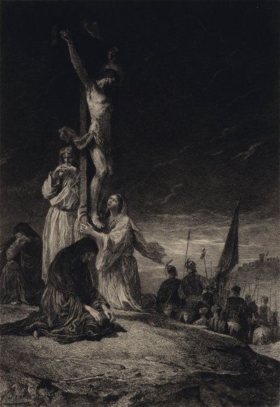 Korsfestelsen av after Albert Robida